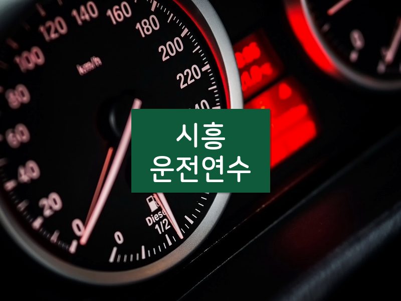 시흥운전연수 후기