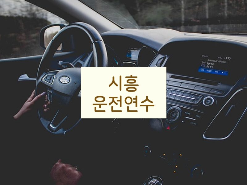 시흥운전연수 후기