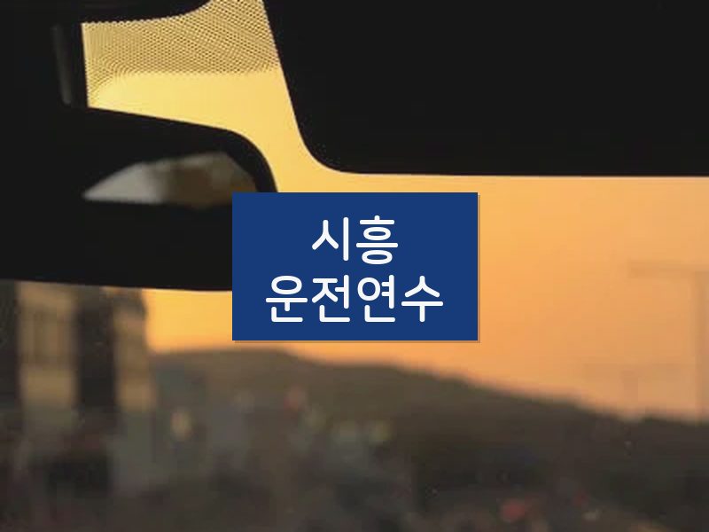 시흥운전연수 후기