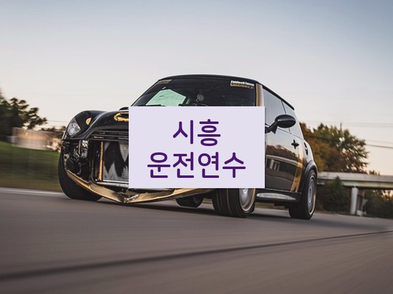 시흥운전연수 후기