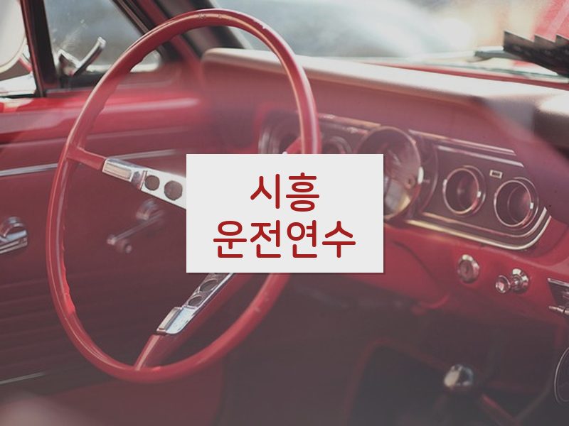 시흥운전연수 후기