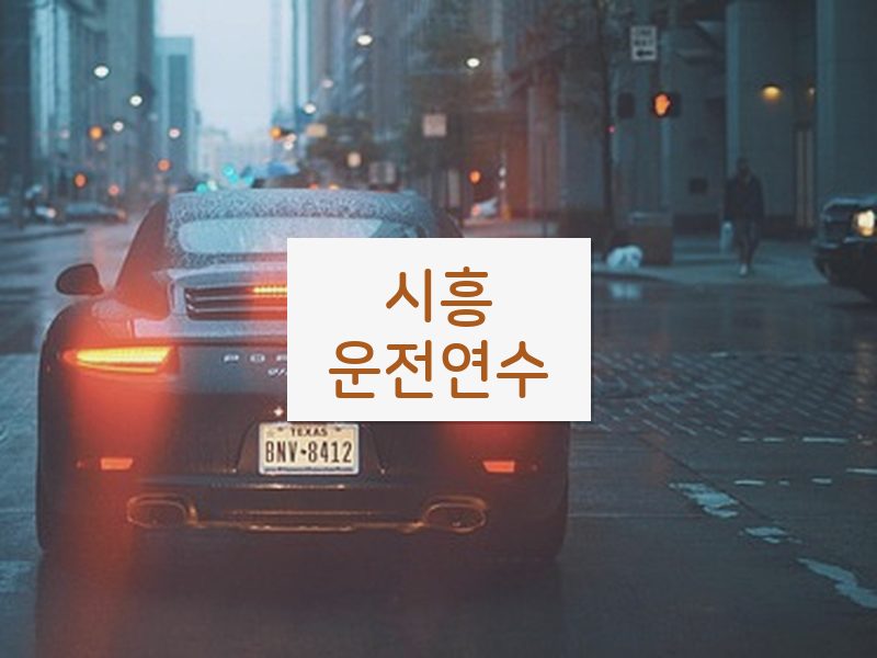 시흥운전연수 후기