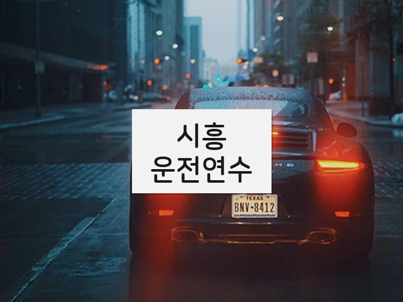시흥운전연수 후기