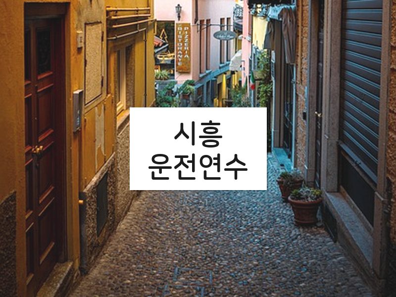시흥운전연수 후기