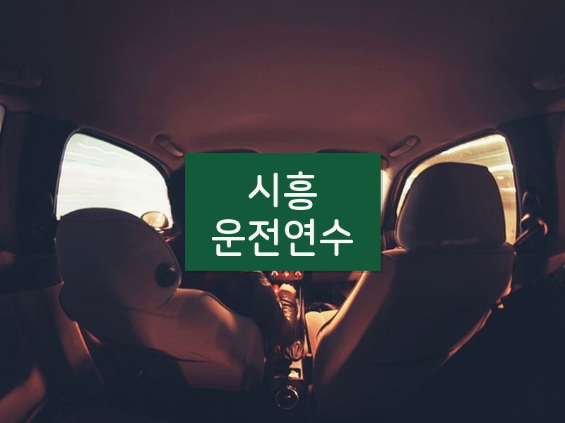 시흥운전연수 후기