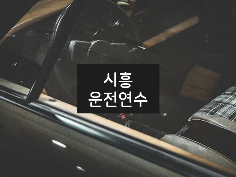 시흥운전연수 후기