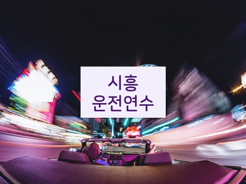 시흥운전연수 후기
