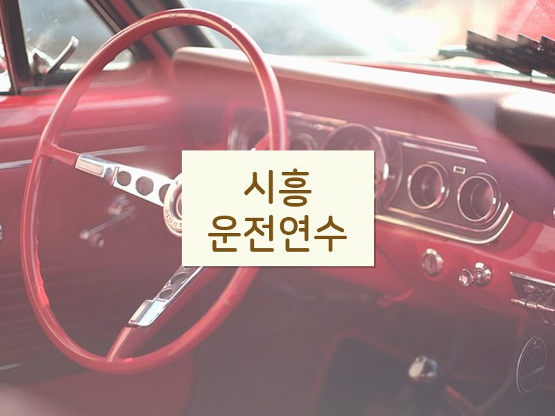 시흥운전연수 후기