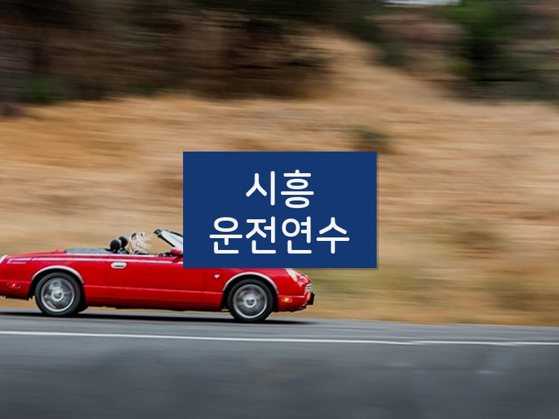 시흥운전연수 후기