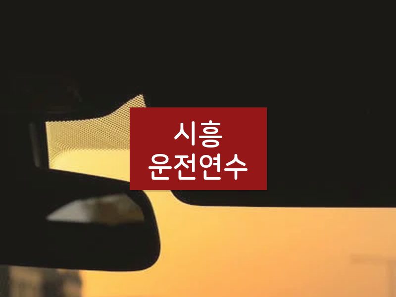 시흥운전연수 후기