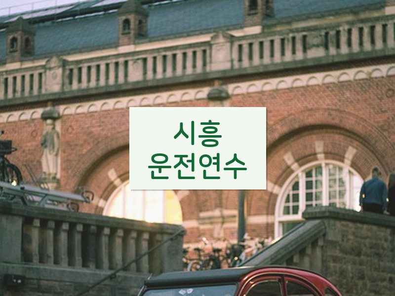 시흥운전연수 후기